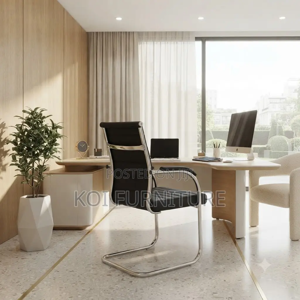 Office Chairs; Executive Leather High Back Visit Chairs