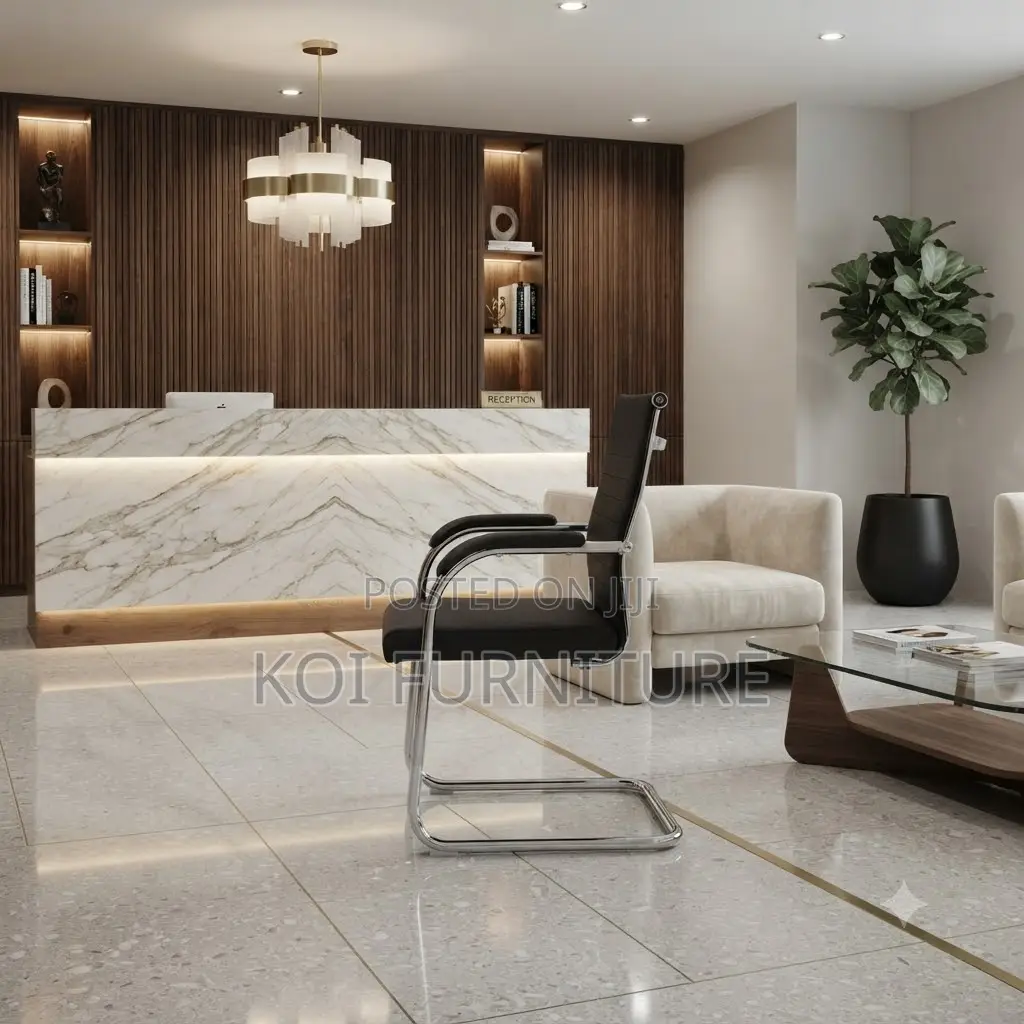 Office Chairs; Executive Leather High Back Visit Chairs