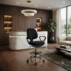 Office Chairs; Mid Back Reclining Fabric Swivel High Height Chairs