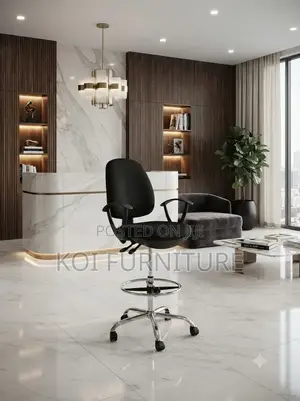 Office Chairs; Mid Back Reclining Fabric Swivel High Height Chairs