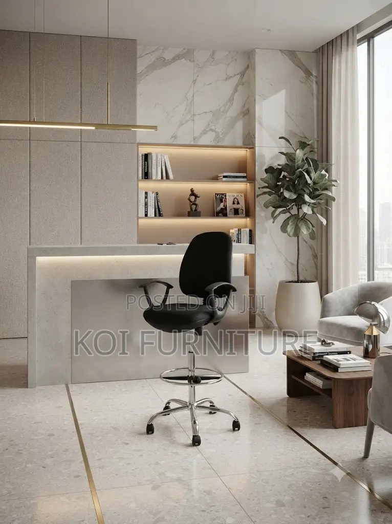 Office Chairs; Mid Back Reclining Fabric Swivel High Height Chairs