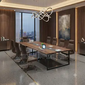 Boardroom Table; 240cm Brown-Top Boardroom Staffs Table