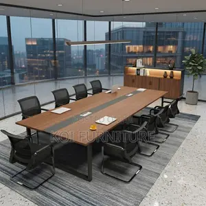 Boardroom Table; 240cm Brown-Top Boardroom Staffs Table