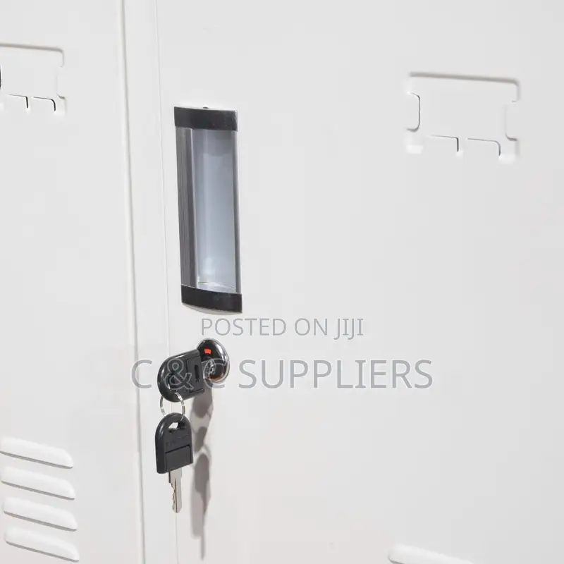 12 Locker White Metallic Cabinet