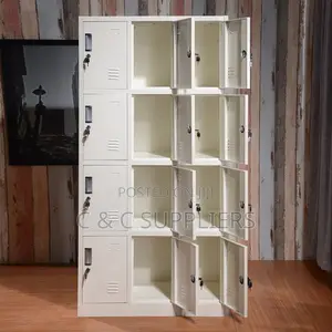 12 Locker White Metallic Cabinet