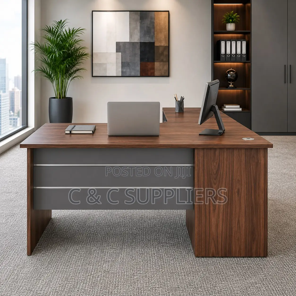 Imported L-Shaped Advanced Desk-1400mm