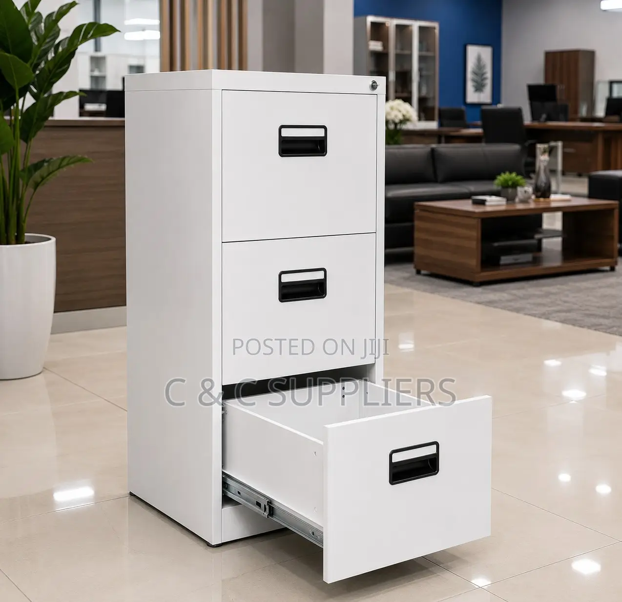 Executive 3-Drawer Filing Cabinet