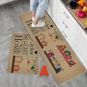 2pcs Kitchen Mats With Rubber Super Non-Slip Underside