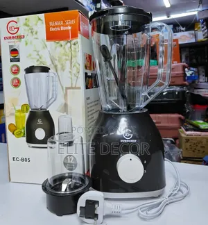 Eurochef EC-B05 2-in-1 Blender With Grinder – 1.8L, 650W – Black
