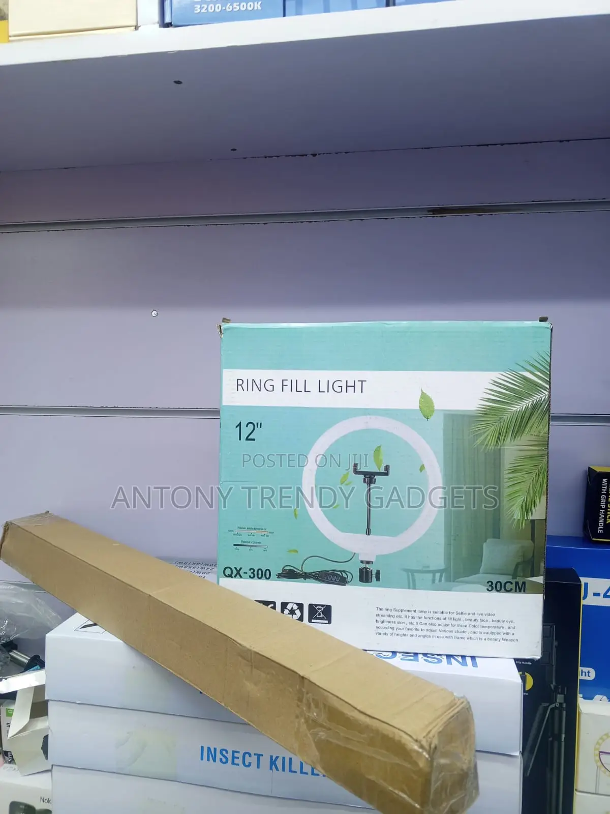 QX-300 12 Inch LED Ring Light With Tripod Phone Holder