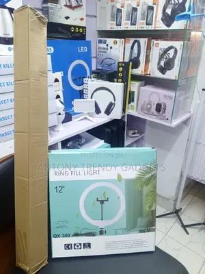 QX-300 12 Inch LED Ring Light With Tripod Phone Holder