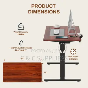 Adjustable Electric Controlled Table-120cm