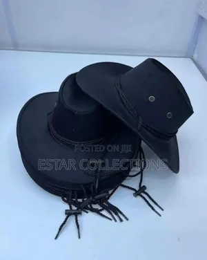 Black and White Cowboy Hat