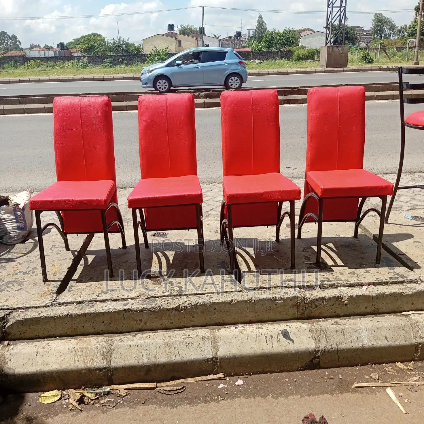 Red Powder Coated Executive Chairs