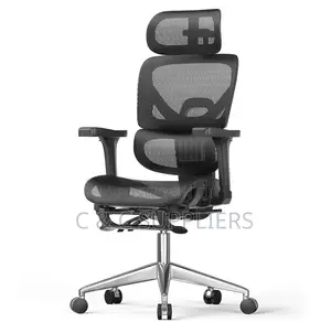 Office High Back Orthopedic Chair With Footrest