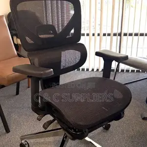 Office High Back Orthopedic Chair With Footrest