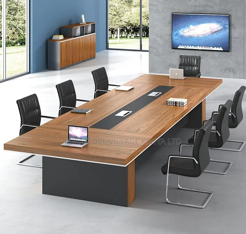 Boardroom Table; 6-8 Seater Wooden Board Meeting Table