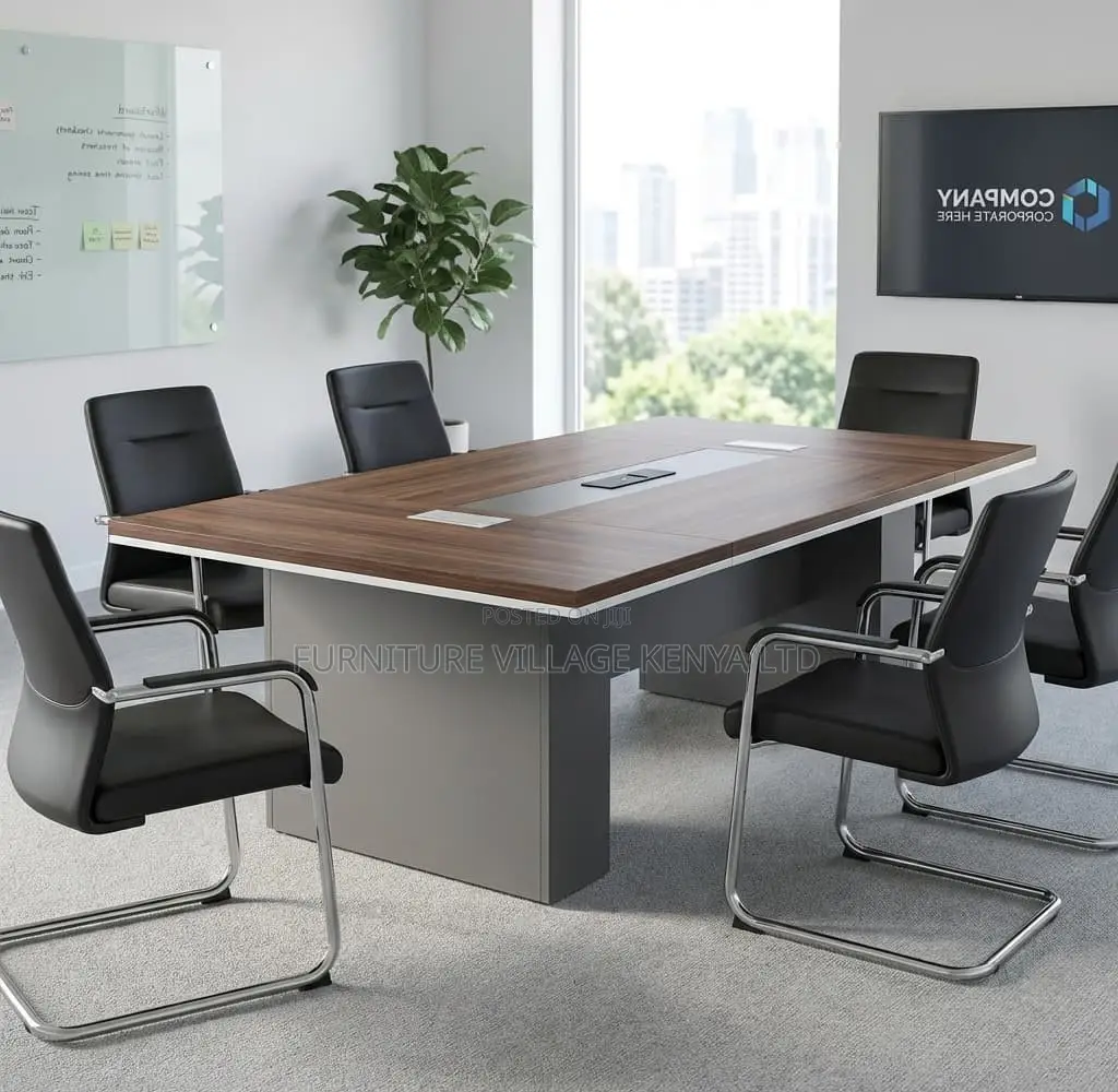 Boardroom Table; 6-8 Seater Wooden Board Meeting Table