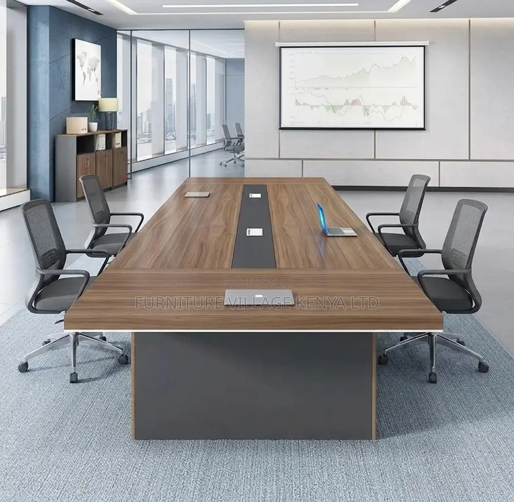 Boardroom Table; 6-8 Seater Wooden Board Meeting Table