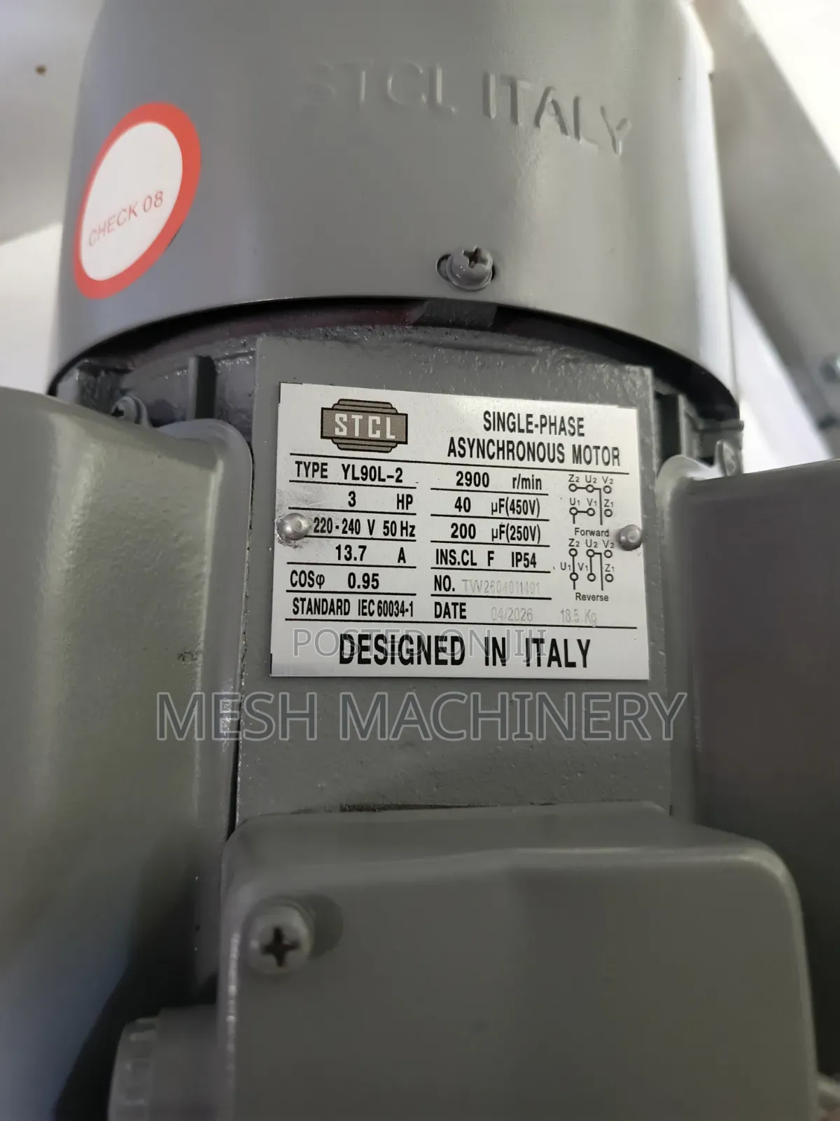 3HP Single Asynchronous Electric Motor
