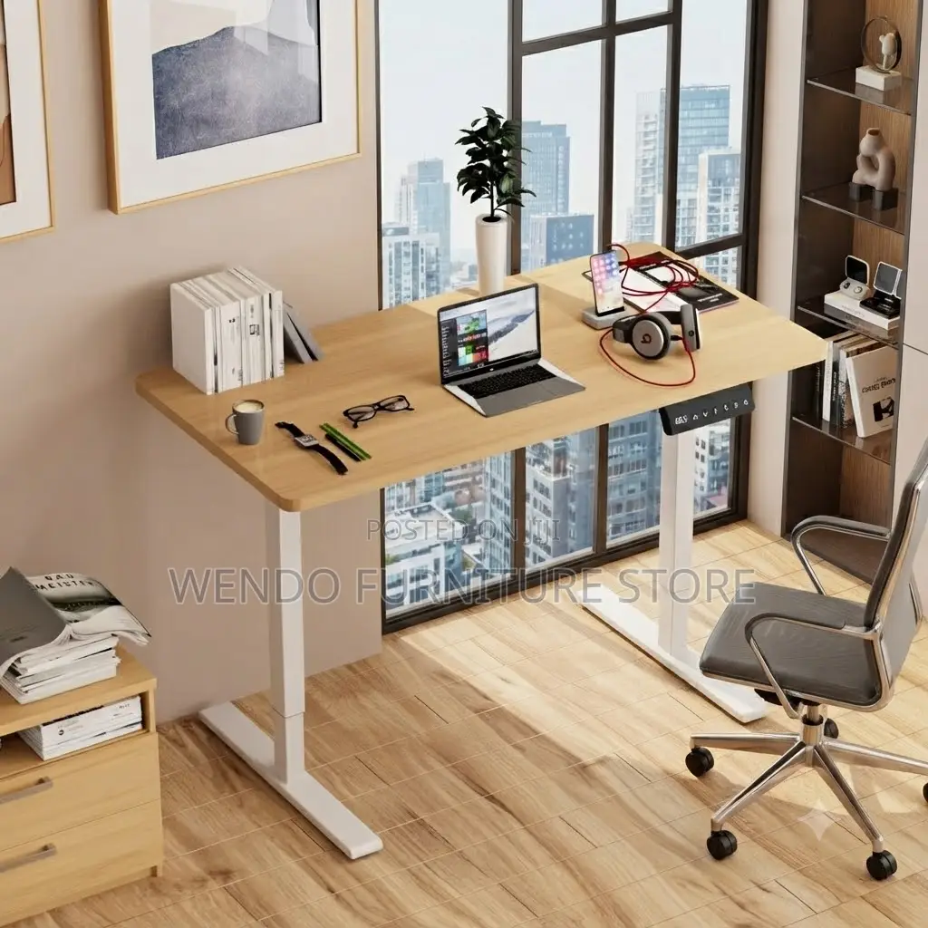 Office Desk; 1.2 Meter Electric Offices and Home Adjustable Desk