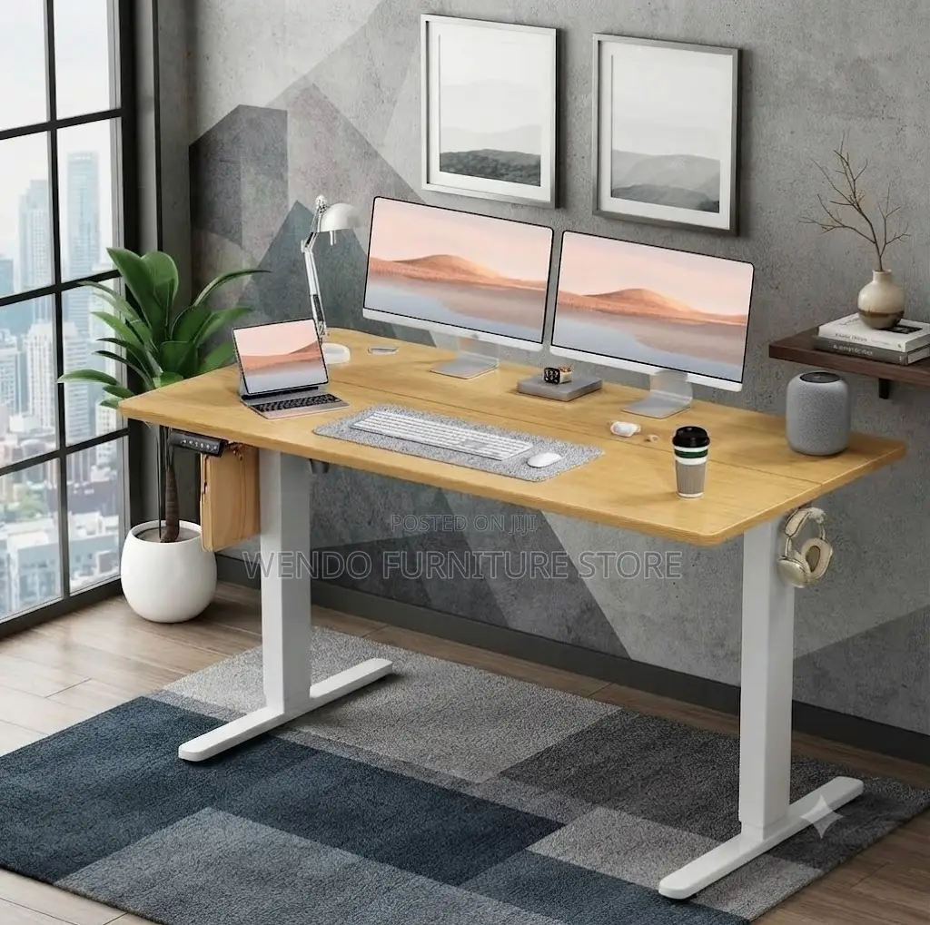 Office Desk; 1.2 Meter Electric Offices and Home Adjustable Desk