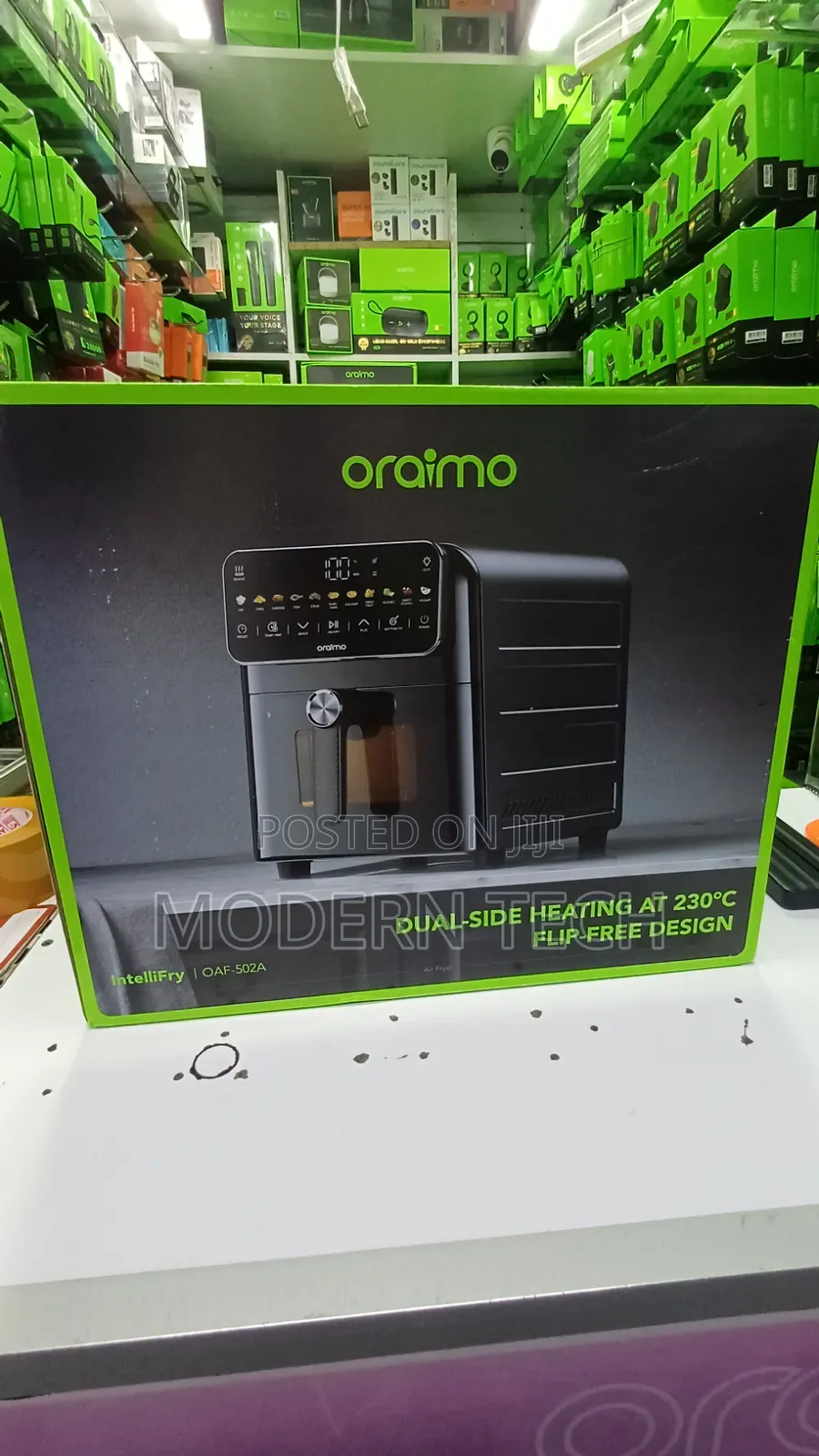 Oraimo IntelliFry Large 9L Air Fryer – Flip-Free Cooking Technology