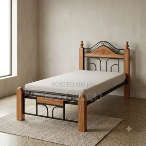 Handcrafted Classic Wooden 4ft by 6ft Metal Frame Bed