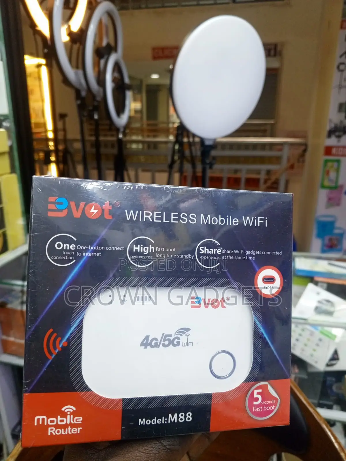 BVOT M88 4g/5g Portable WiFi Router With Type-C Charging