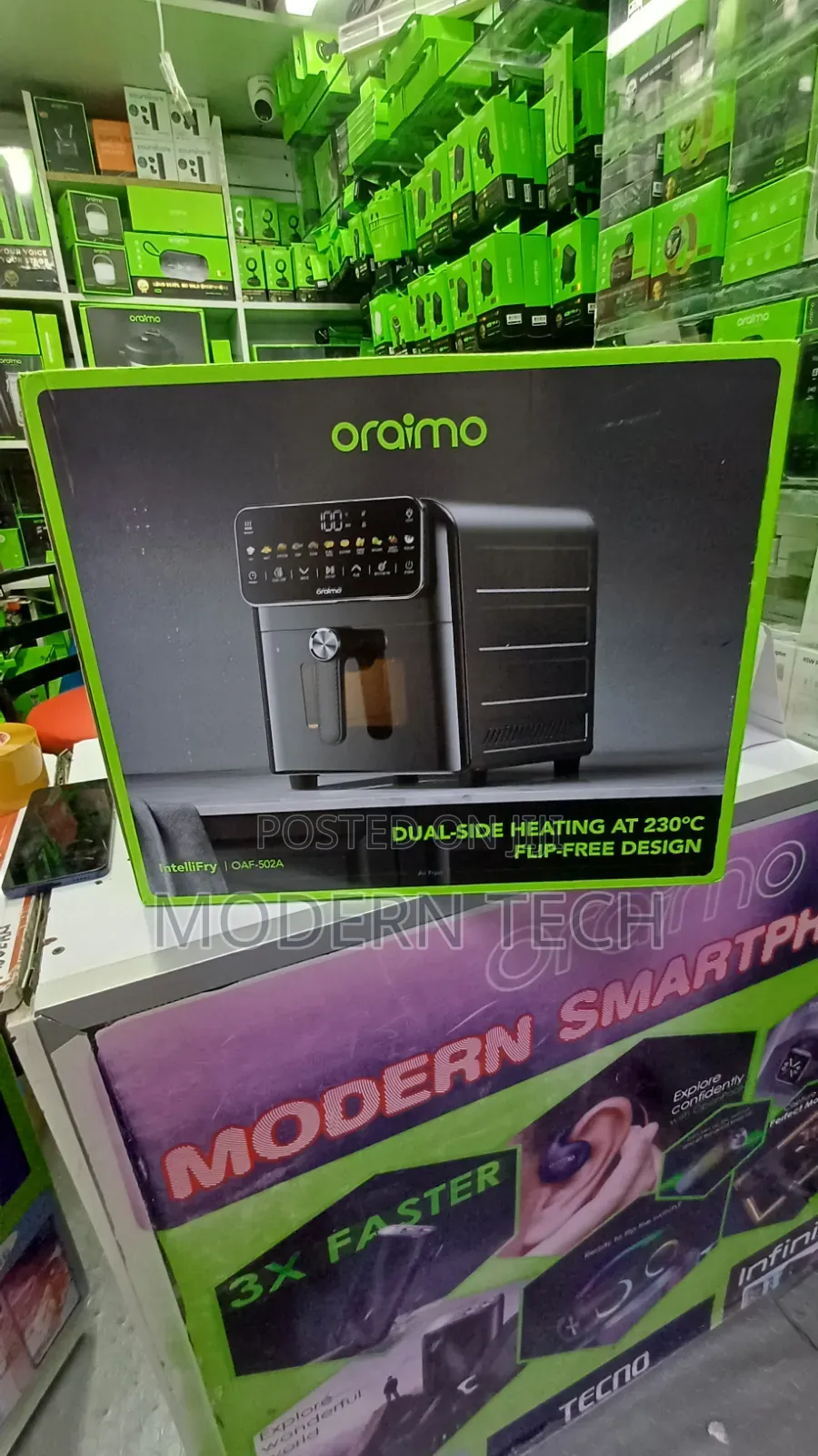 Oraimo IntelliFry 1800W Air Fryer 9L– Healthy Oil-Free Cooking