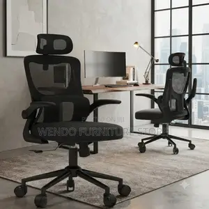 Office Chairs; Executive Orthopedic Flip Up Arm Chairs