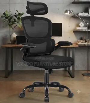 Office Chairs; Executive Orthopedic Flip Up Arm Chairs