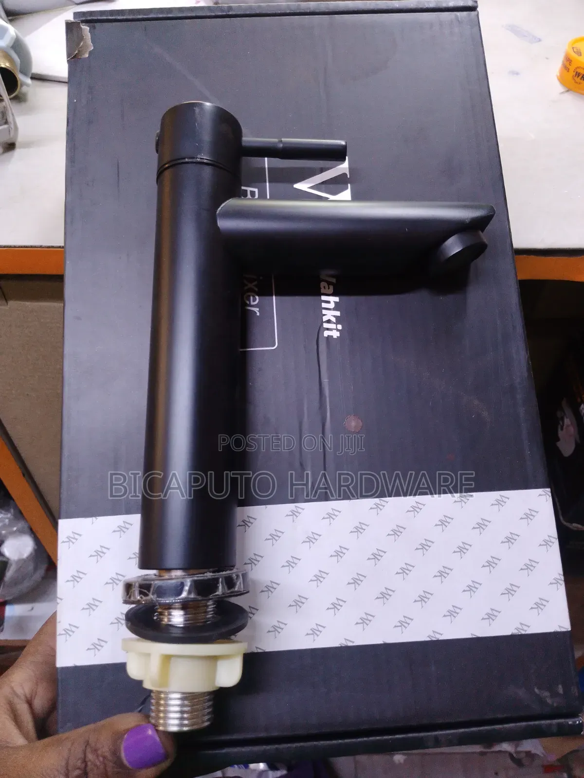 Basin Pillar Tap Black