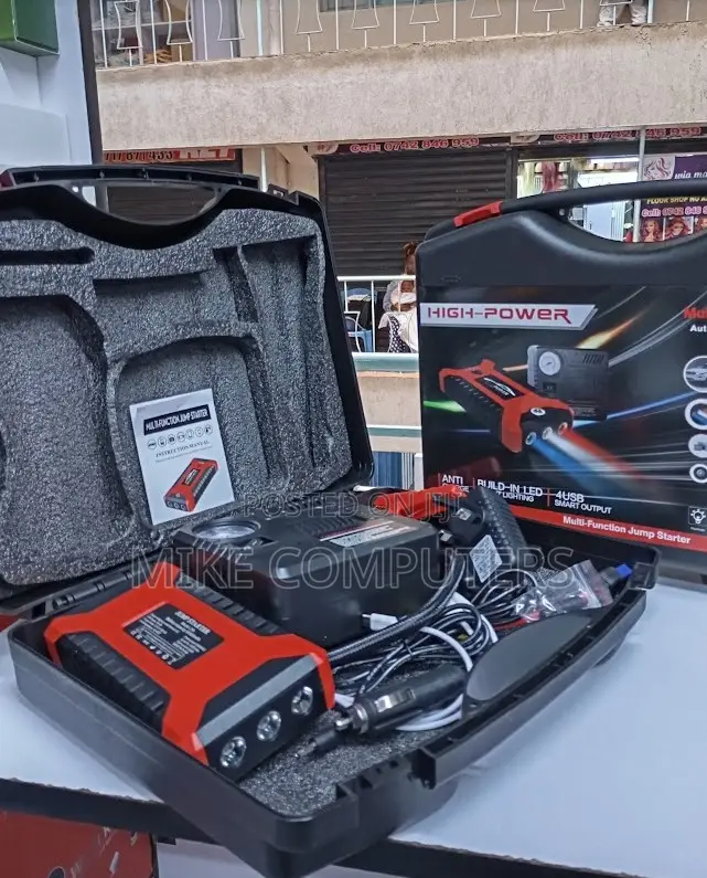 Jump Starter Kit With Manual Compressor 99800mah