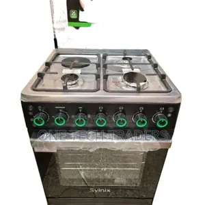 Standing Cooker Syinix 60 by 60 3+1 With Gas Sensor, Electric Oven