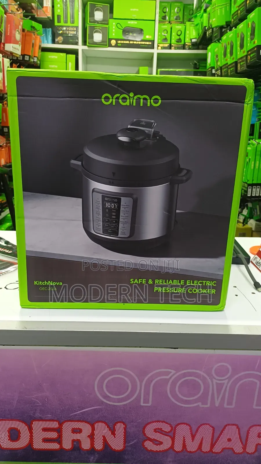 Oraimo KitchNova 6L Pressure Cooker – Fast Safe Family Cooking