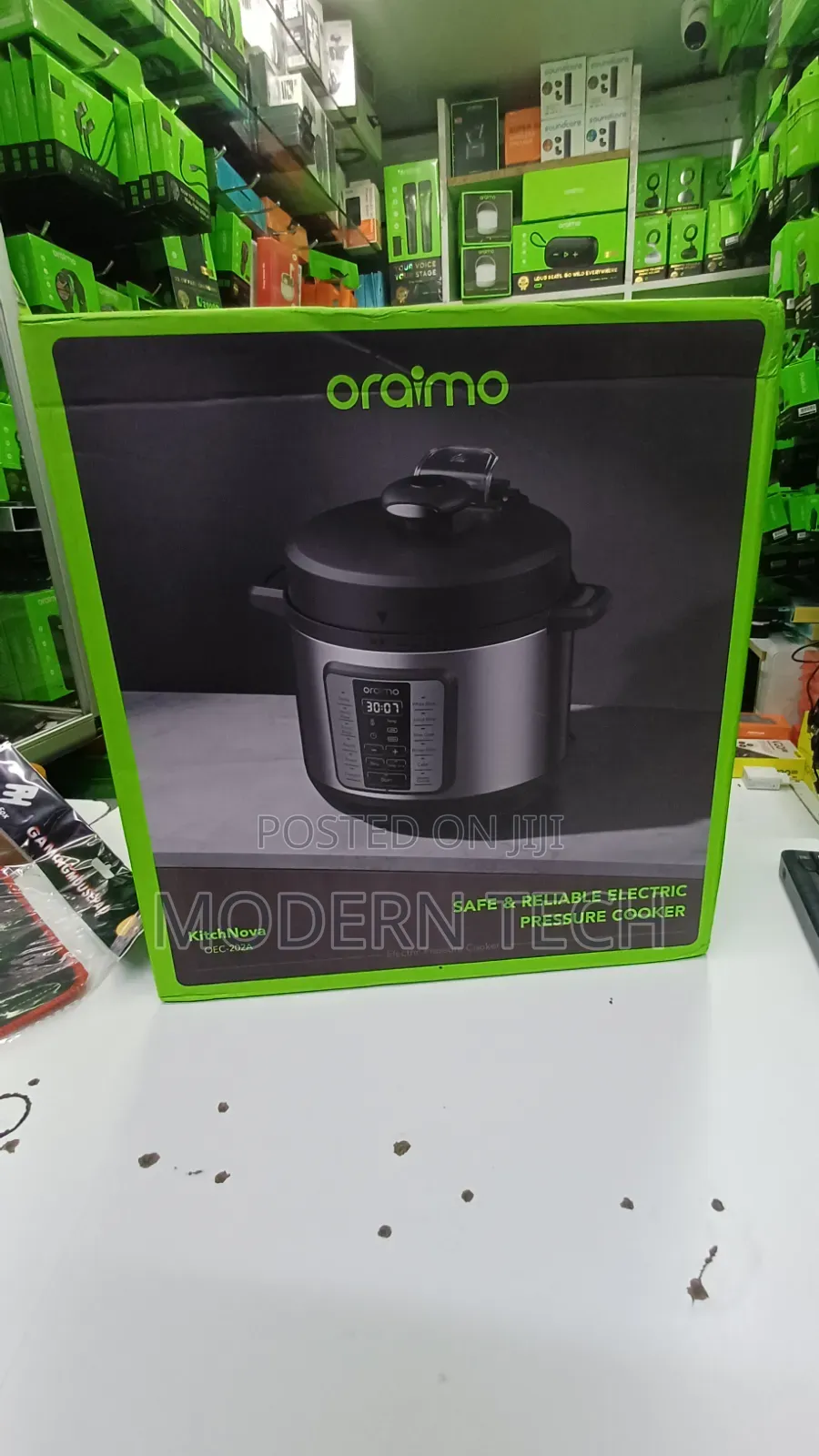 Oraimo KitchNova 6L Pressure Cooker – Fast Safe Family Cooking