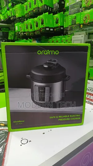 Oraimo KitchNova 6L Pressure Cooker – Fast Safe Family Cooking