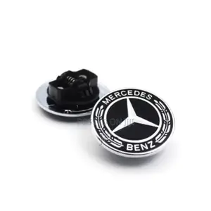 Mercedes-Benz Bonnet Emblem / Hood Badge – Black Silver (OEM Style)