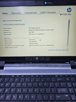 Laptop HP ProBook 450 G3 8GB Intel Core i5 SSD 128GB