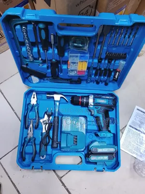 48V Cordless Drill Home Repair Tool Kit (Complete Set)