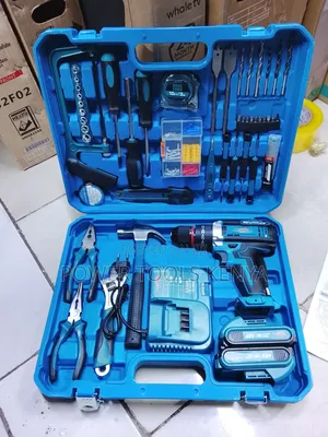 48V Cordless Drill Home Repair Tool Kit (Complete Set)