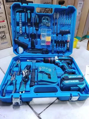 48V Cordless Drill Home Repair Tool Kit (Complete Set)