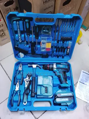 48V Cordless Drill Home Repair Tool Kit (Complete Set)