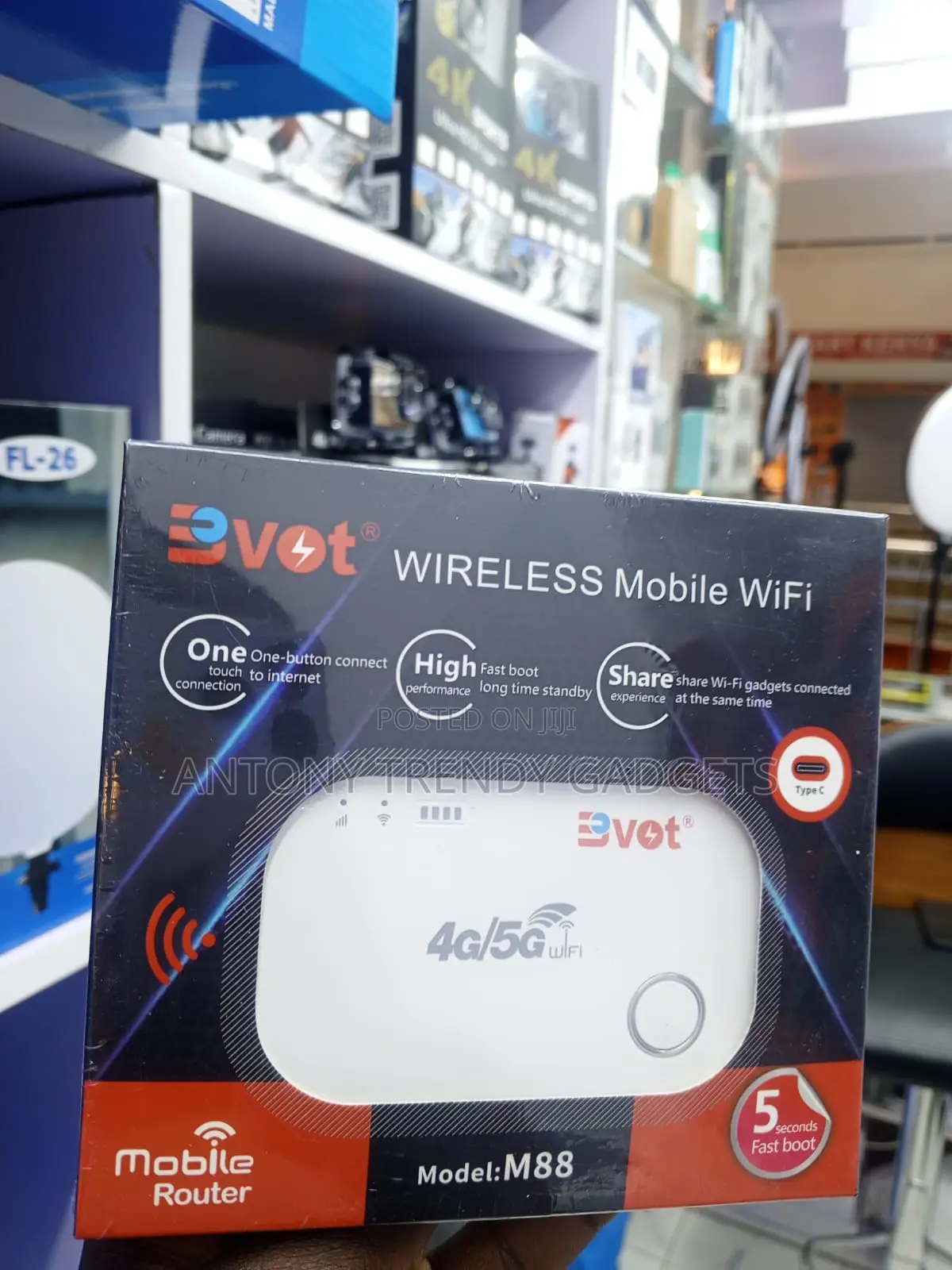 BVOT M88 4G Mobile Router With Fast Boot USB-C Port