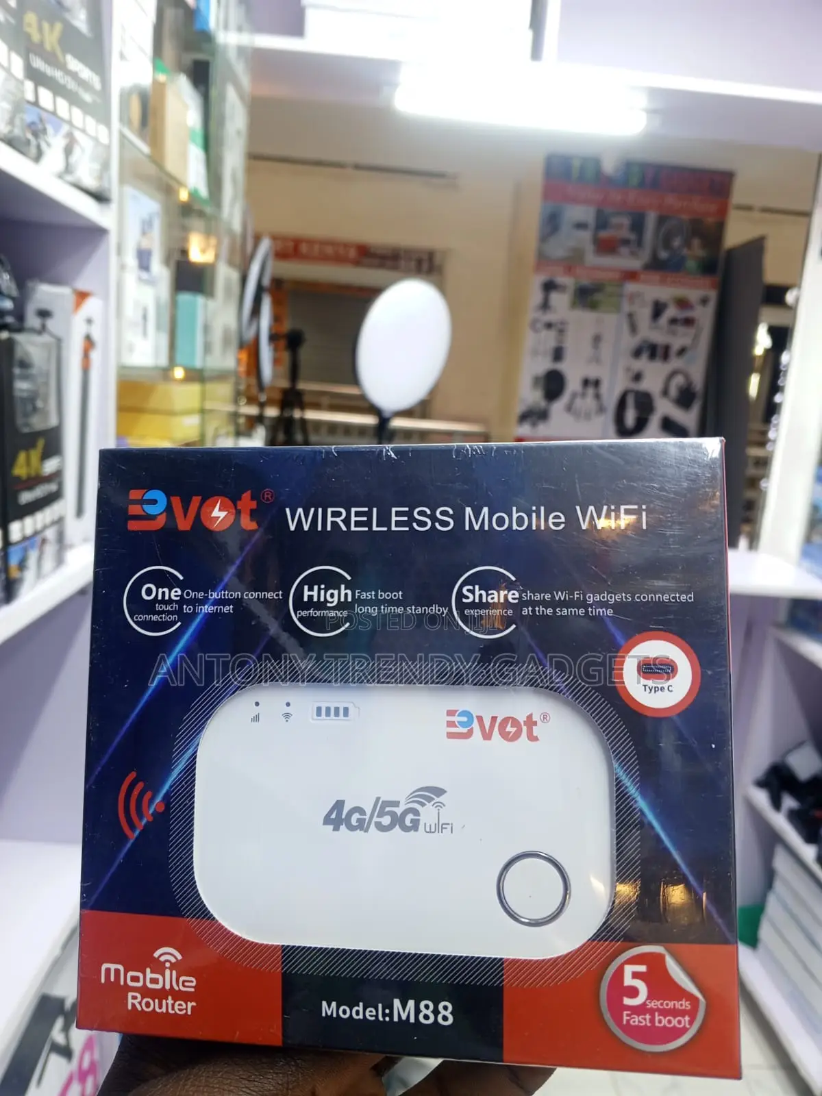 BVOT M88 4G Mobile Router With Fast Boot USB-C Port