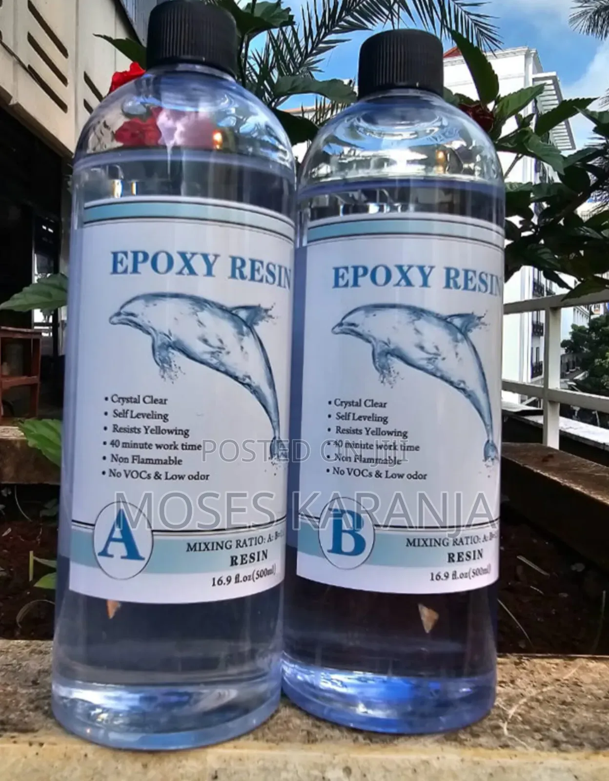 500ml 1:1 Epoxy Resin Kit Crystal Clear High Gloss Casting Resin
