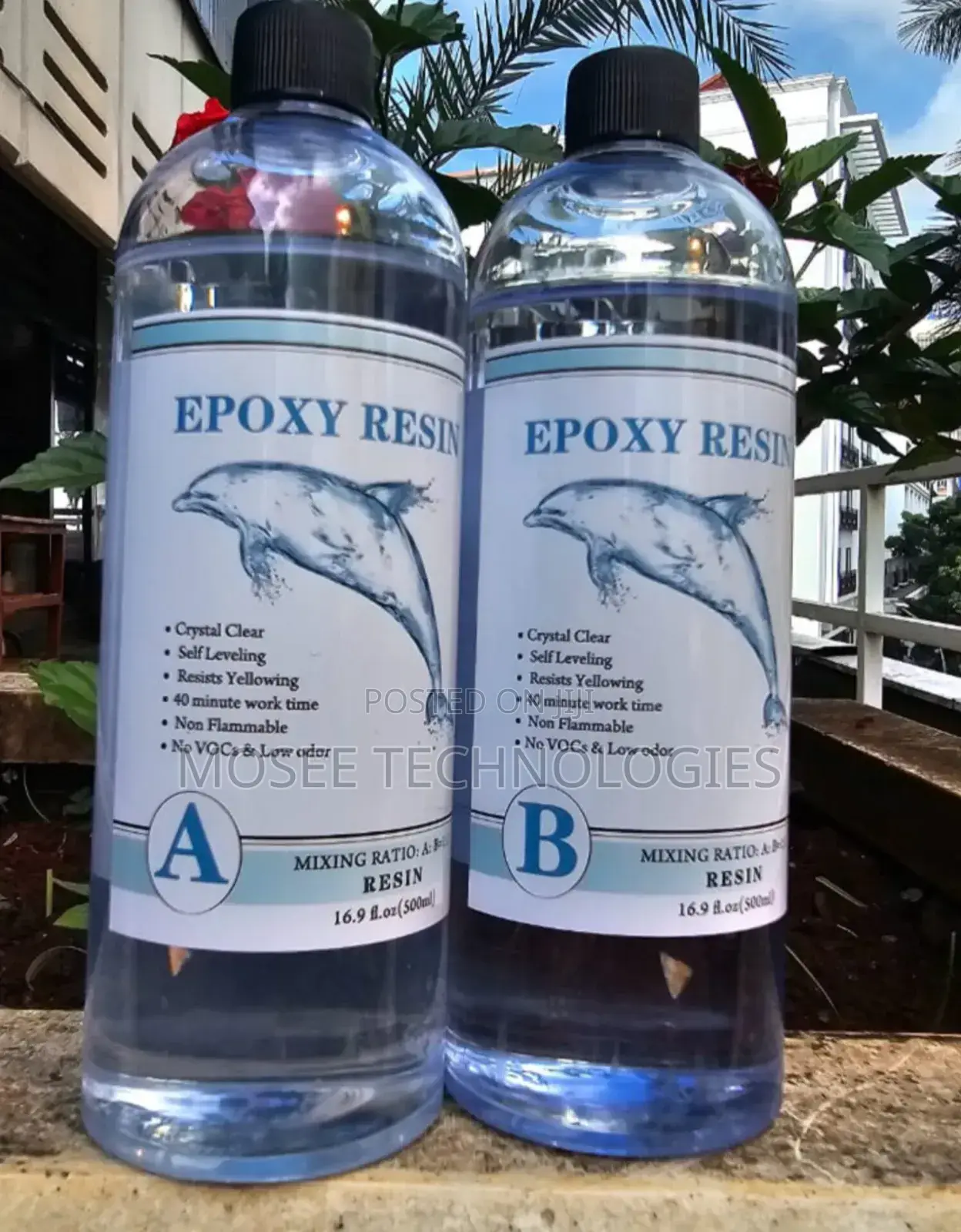 500ml 1:1 Epoxy Resin Kit Crystal Clear High Gloss Casting Resin