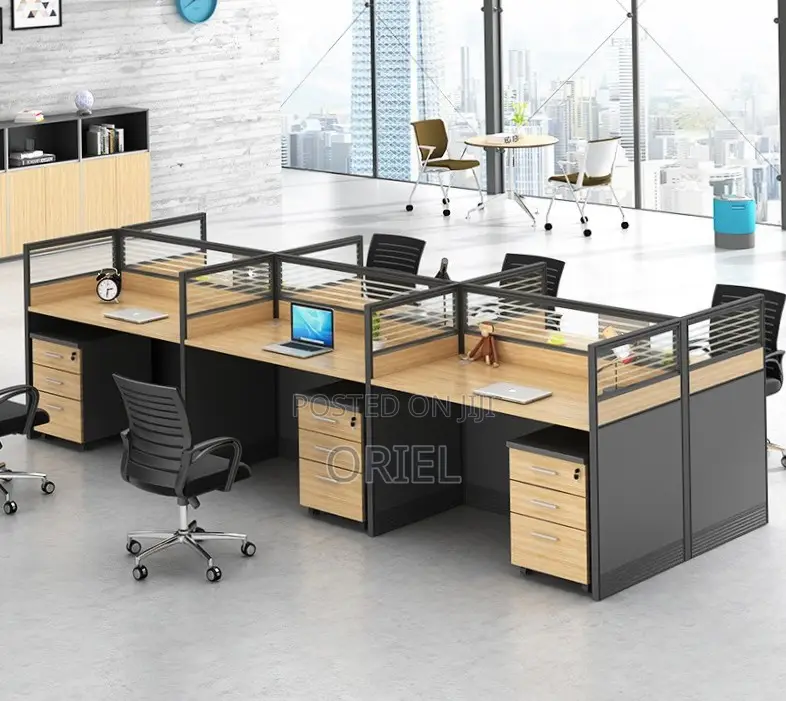 Office Workstation : 6-Seater Cubicles Modular Office Workstation