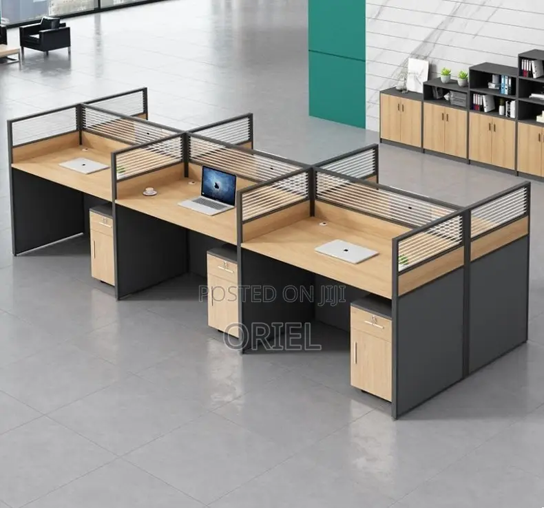 Office Workstation : 6-Seater Cubicles Modular Office Workstation